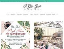 Tablet Screenshot of glassgardenevents.com